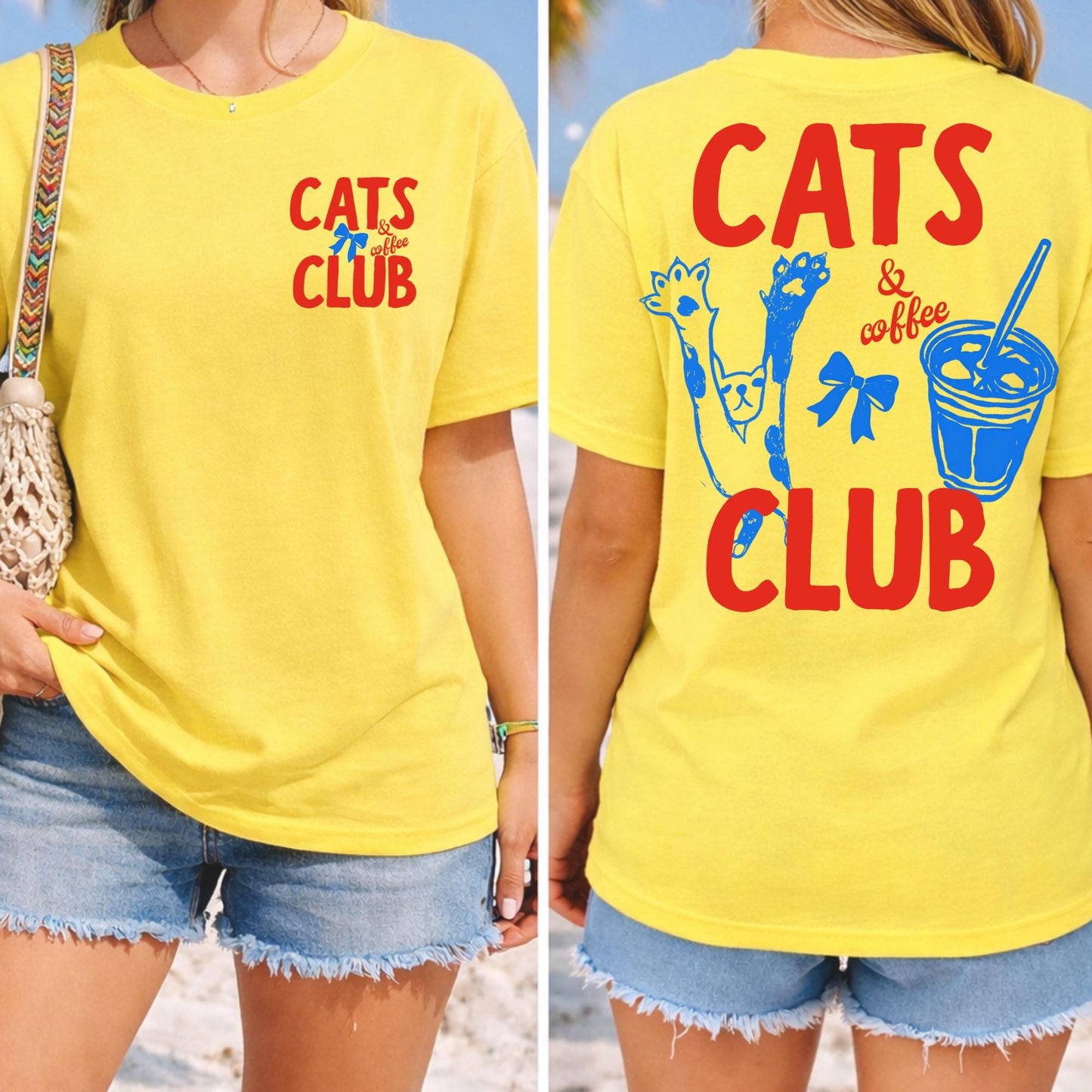 Cats & Coffee Summer T-Shirt