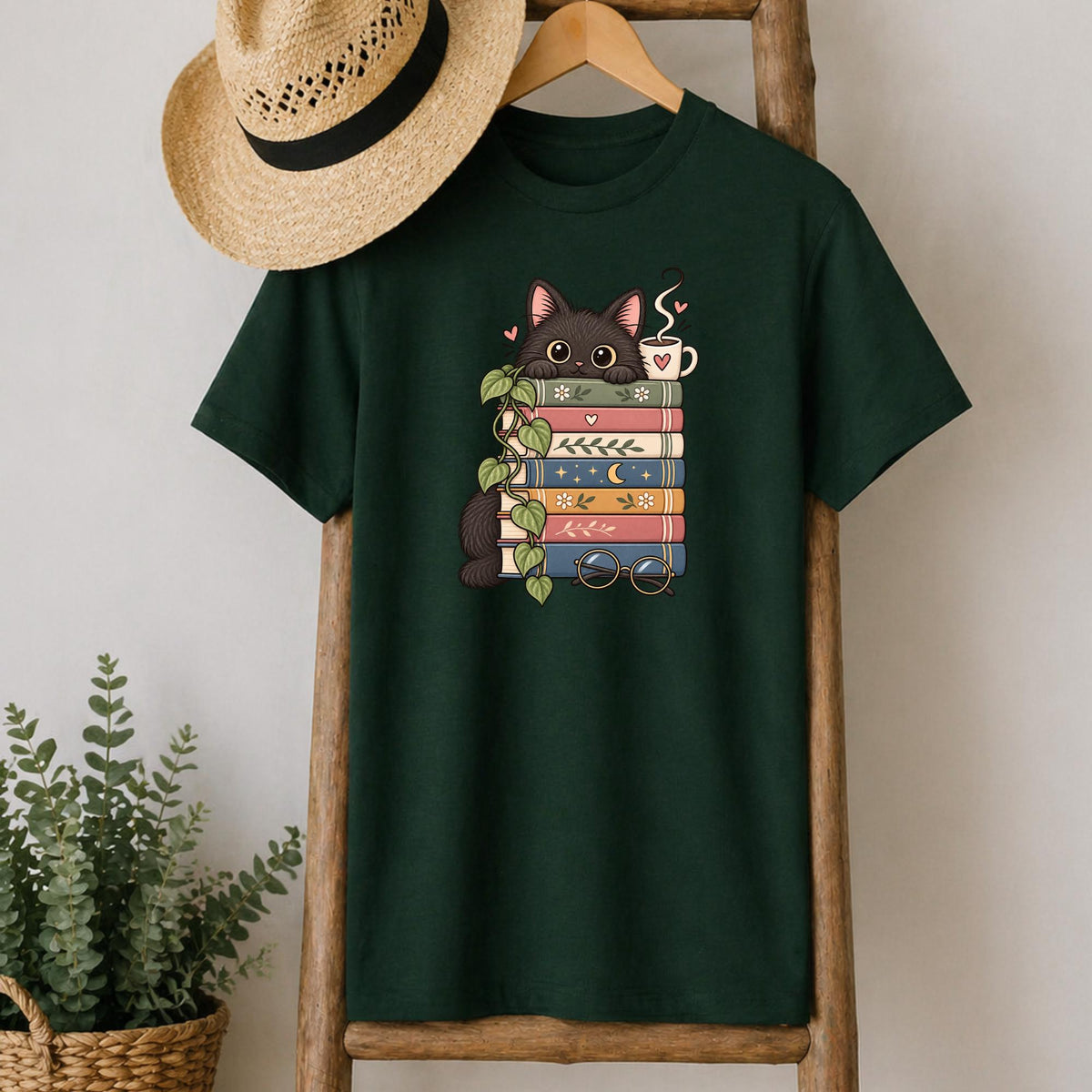 Bookish Cat T-Shirt V3