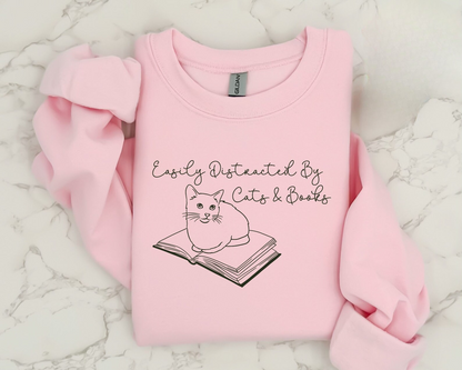Cat Book Lover Sweater