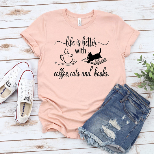 Life Is Better Cats Tee V2
