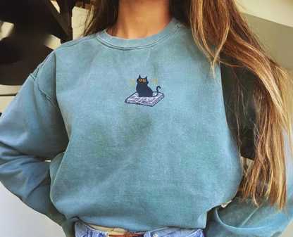 Black Cat Book Sweater