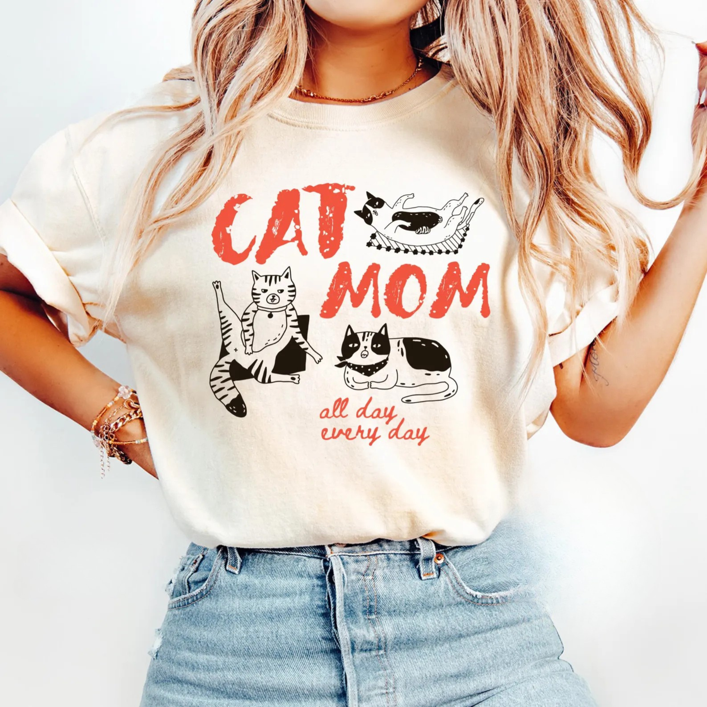 Cat Mom Tee 12