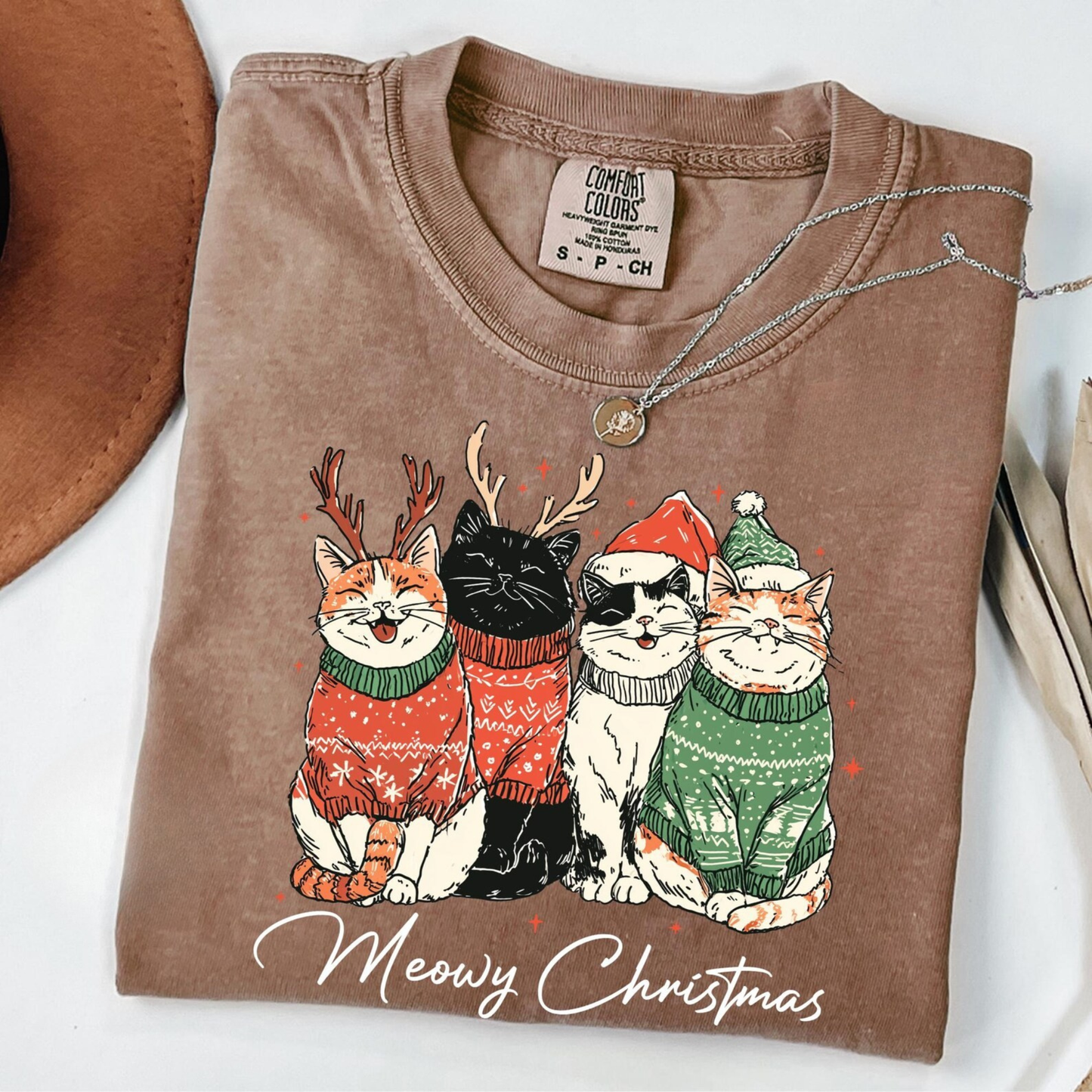 Meowy Christmas Tee V14