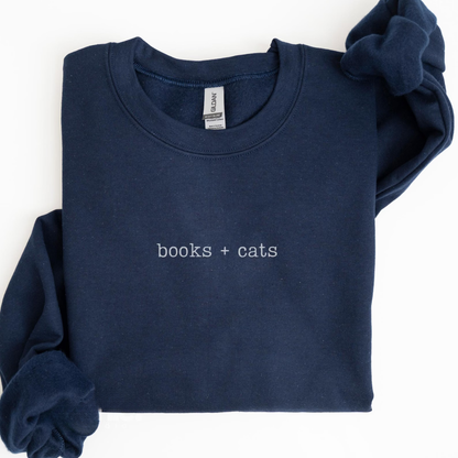 Books & Cats Sweater New
