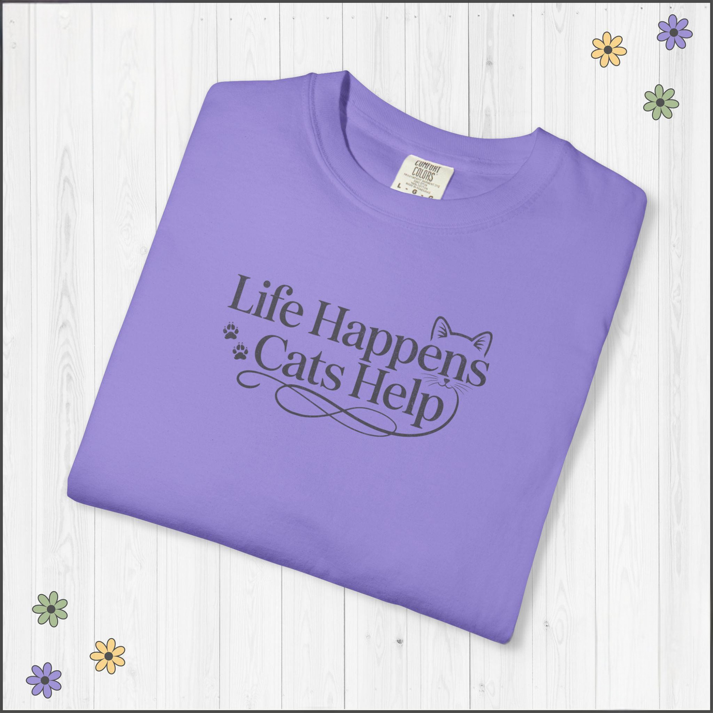 Life Happens Cats Tee