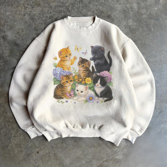 Retro Kitten Sweatshirt V3