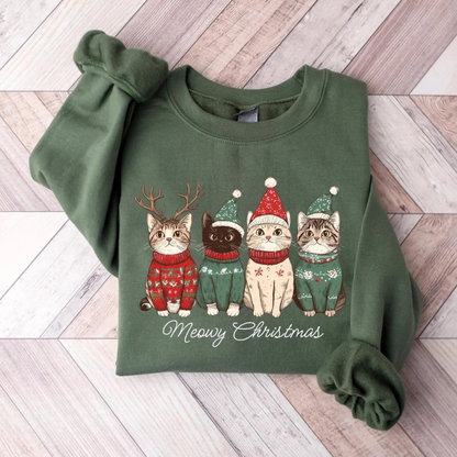 Meowy Christmas Sweater V14