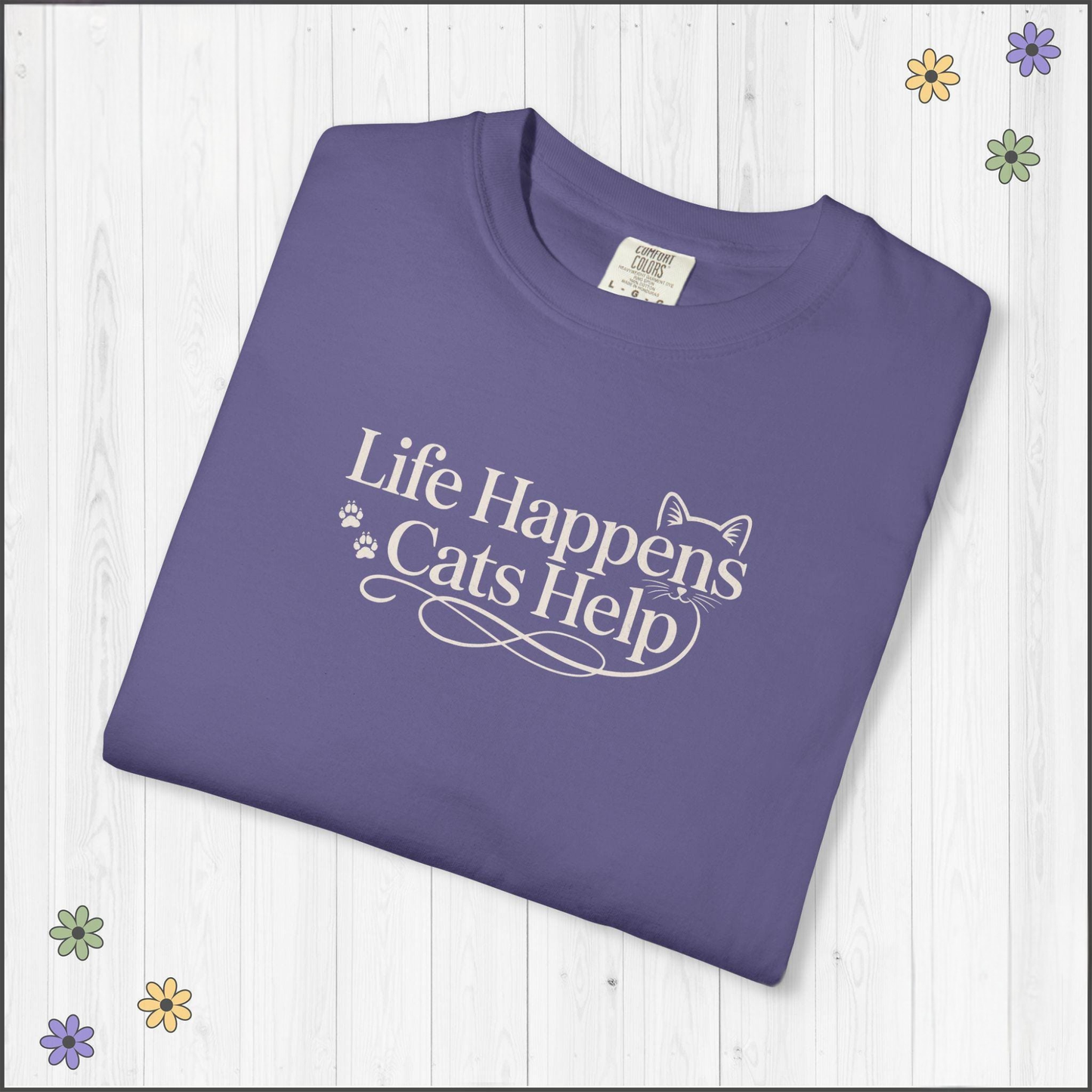 Life Happens Cats Tee
