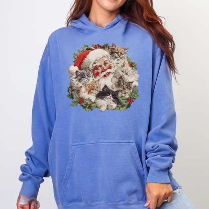 Santa Christmas Cat Sweater V2