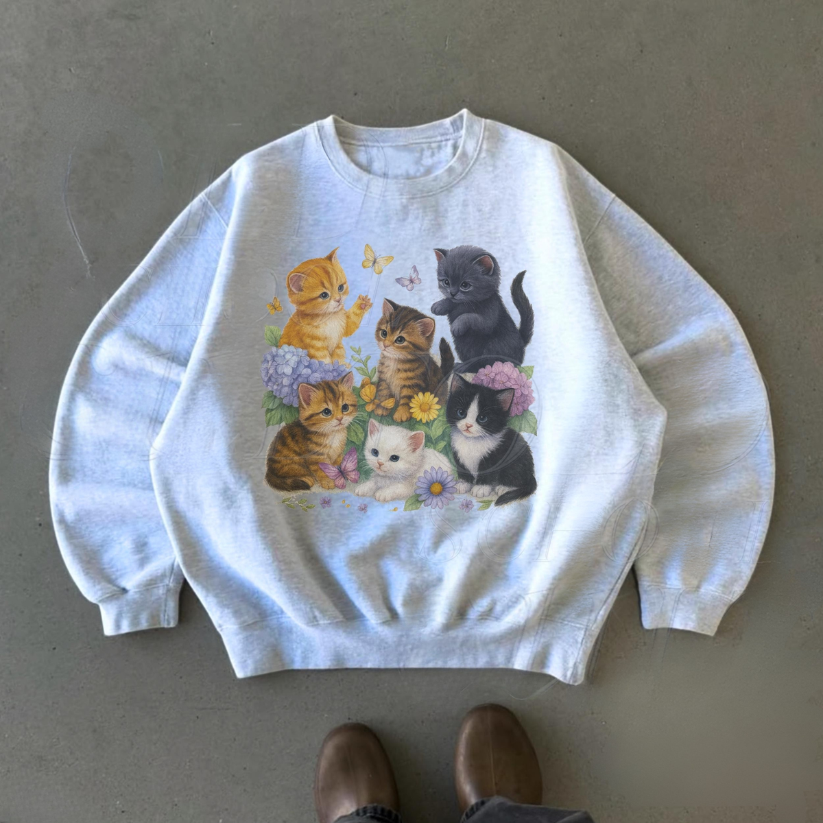 Retro Kitten Sweatshirt V3