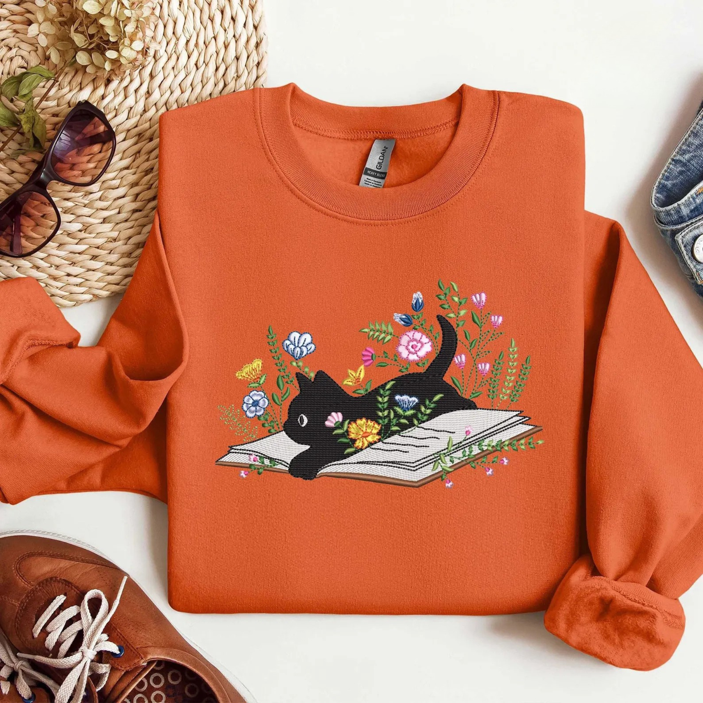 Black Cat Sweatshirt V5