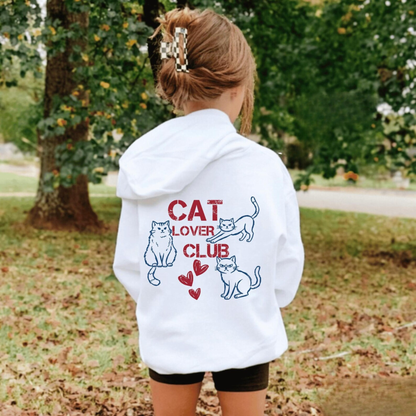 Cat Lover Club Kids Hoodie