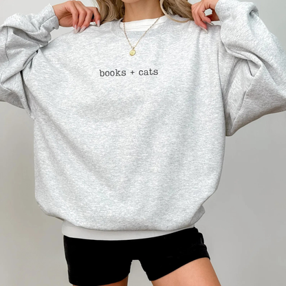 Books + Cats Typewriter Sweater