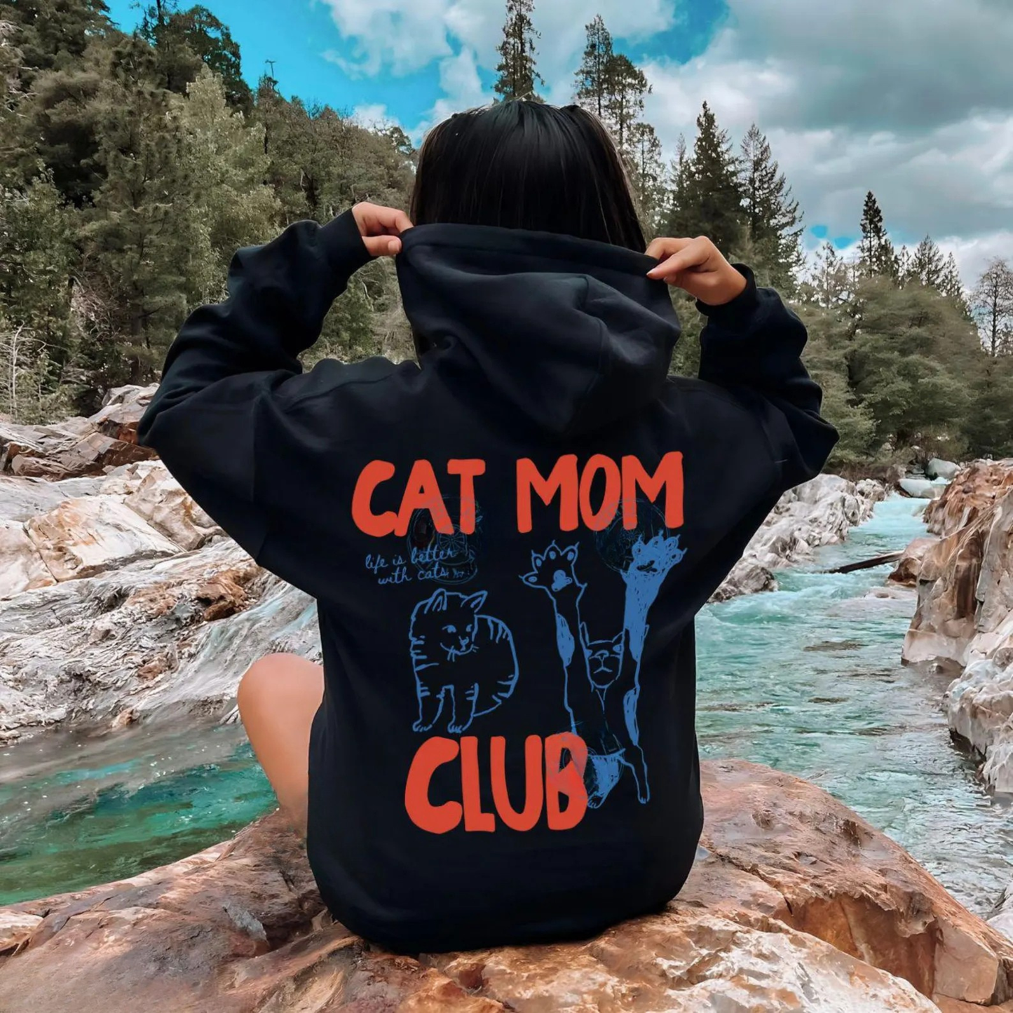 Cat Mom Club Hoodie V2