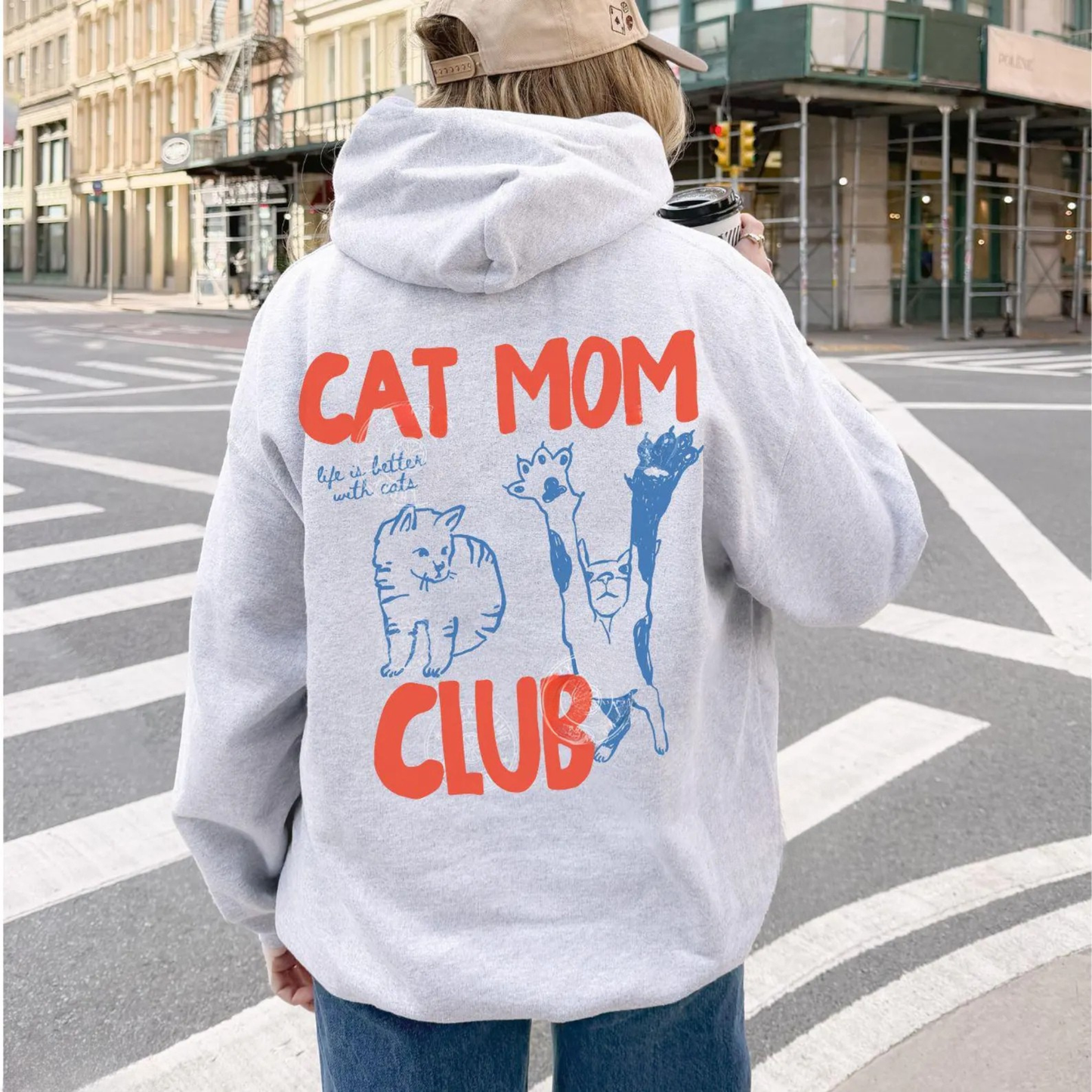 Cat Mom Club Hoodie V2