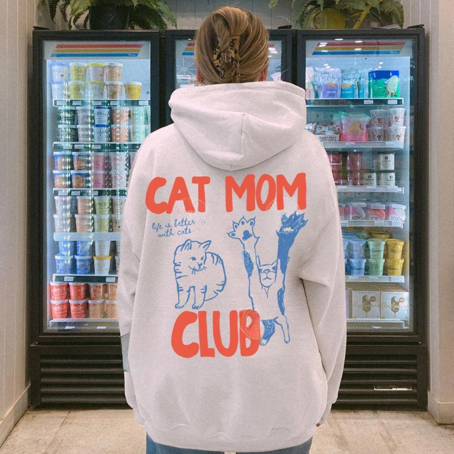 Cat Mom Club Hoodie V2