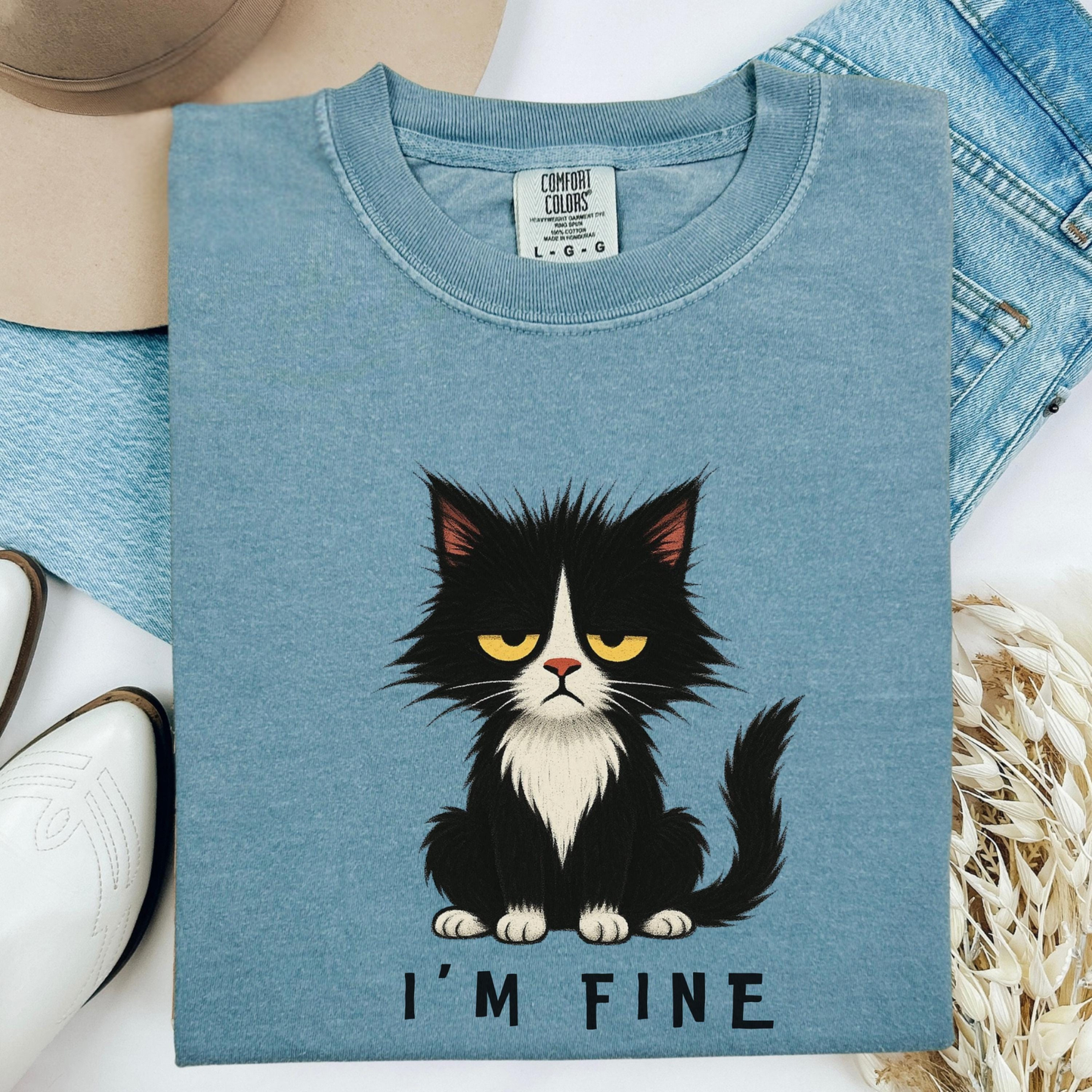 I’m Fine Cat Shirt V5