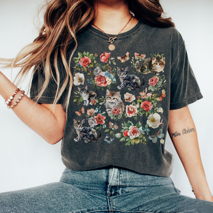 Cat Flower Tee
