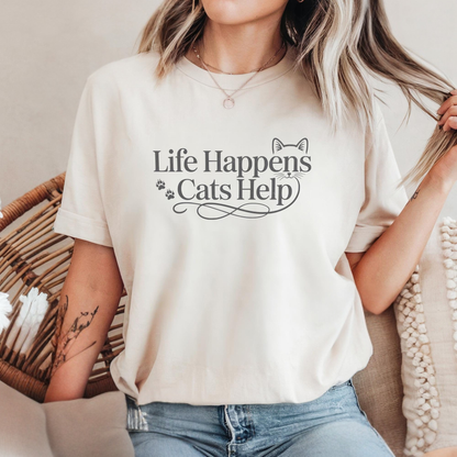 Life Happens Cats Tee