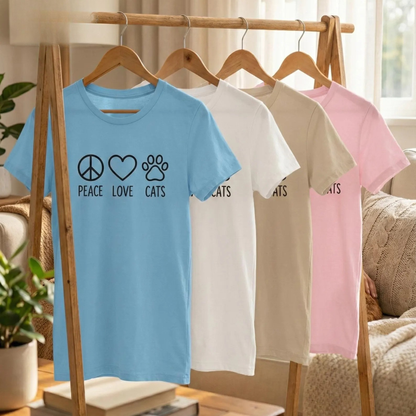 Peace Love Cats Tee