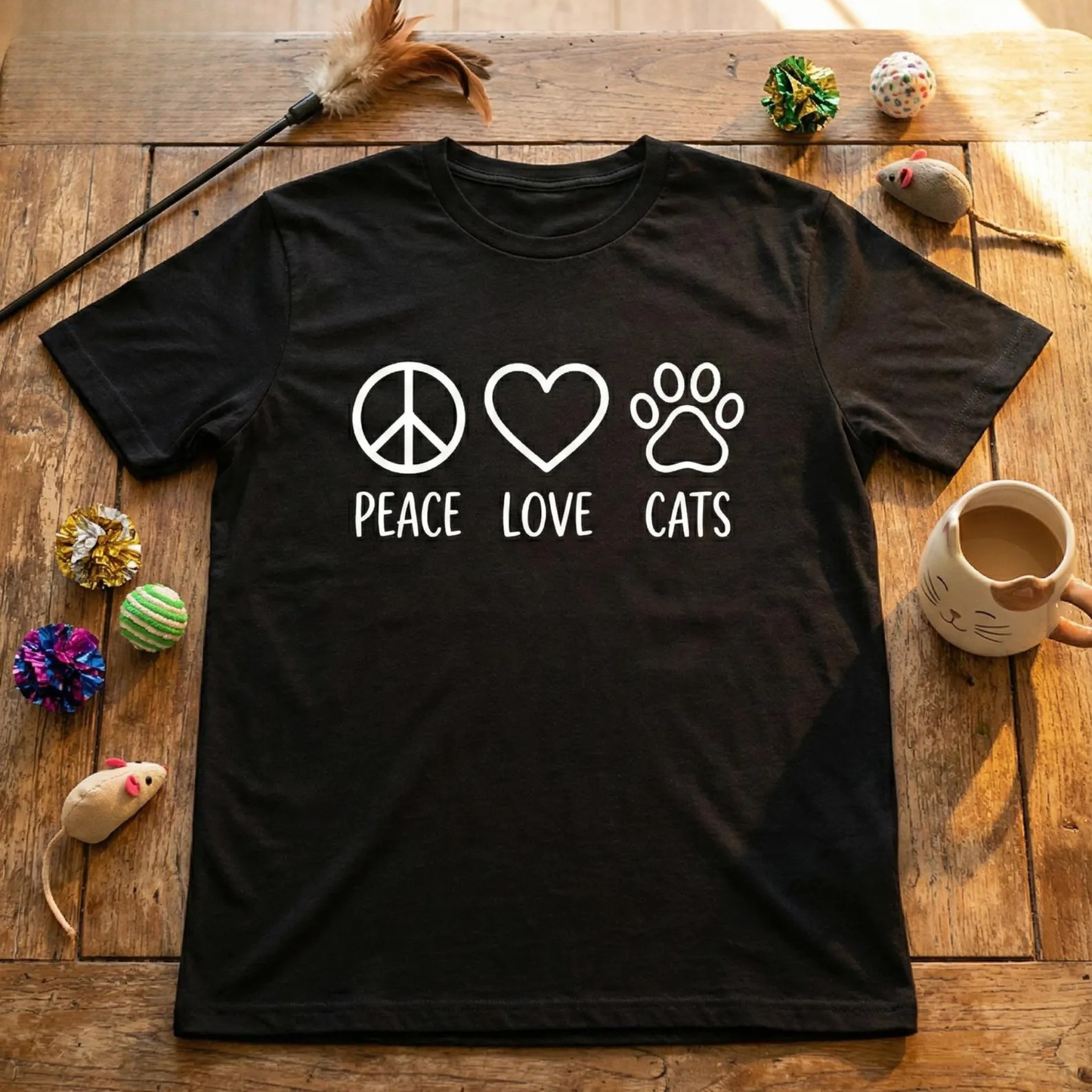 Peace Love Cats Tee