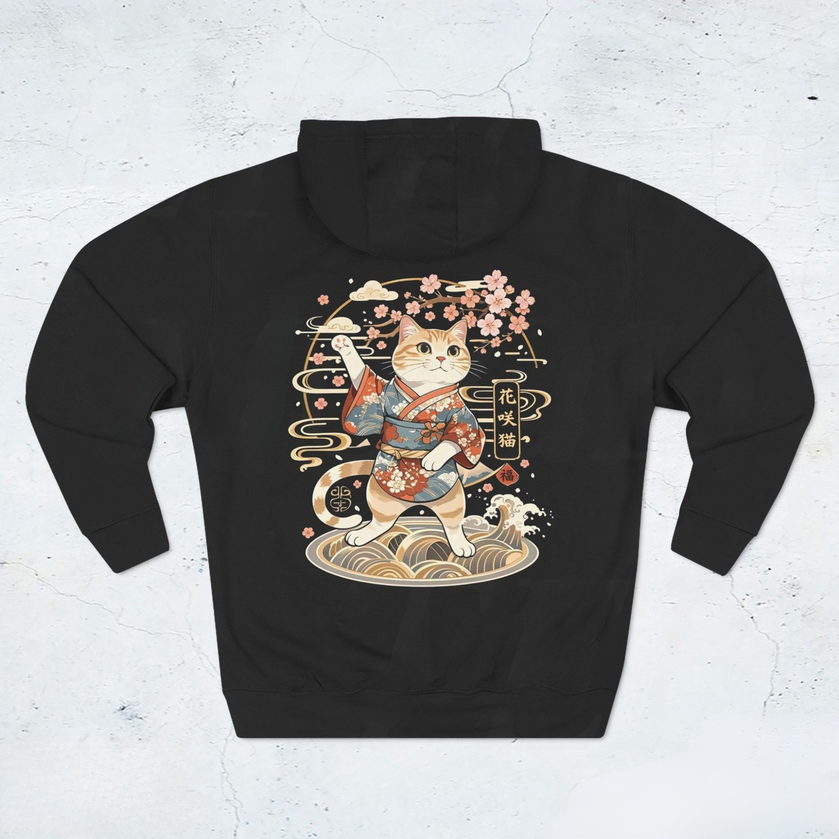 Japanese Maneki Neko Cat Hoodie