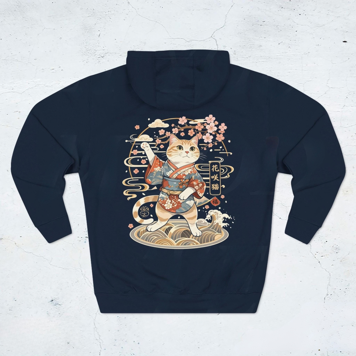 Japanese Maneki Neko Cat Hoodie