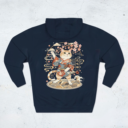 Japanese Maneki Neko Cat Hoodie