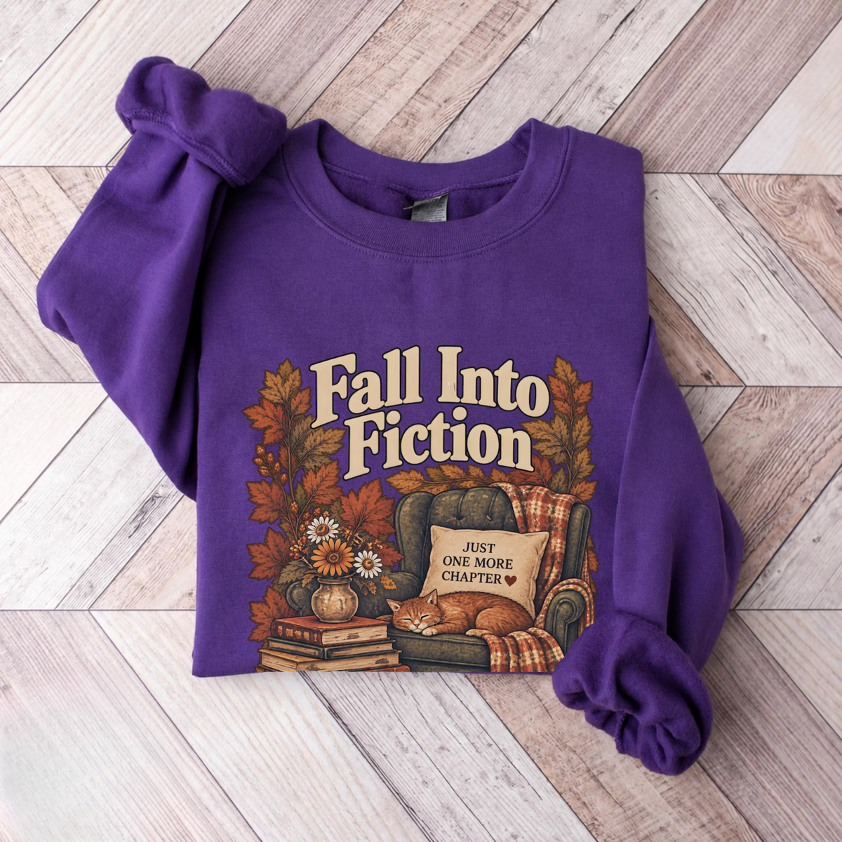 Fall Into Fiction Cat Sweater