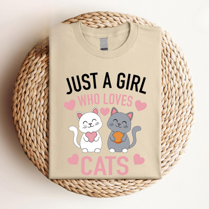 Just A Girl Who Loves Cats Tee V3