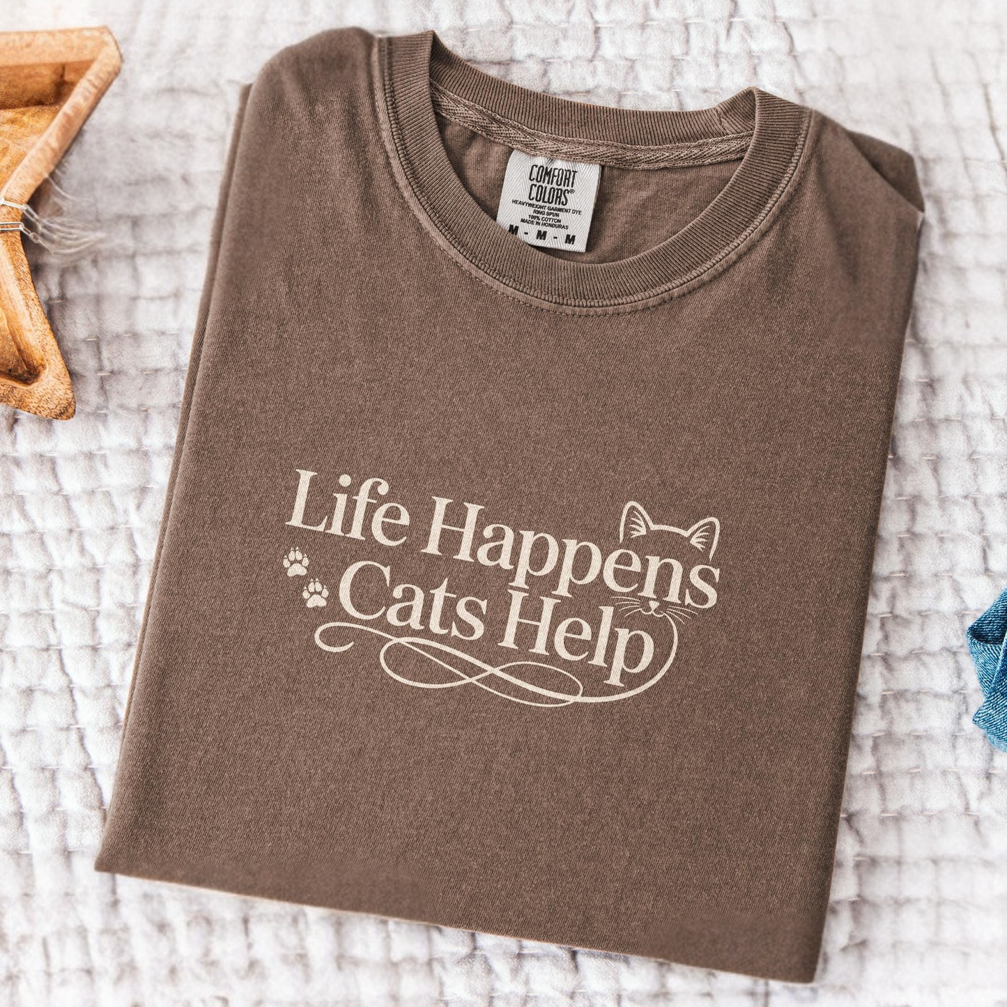 Life Happens Cats Tee