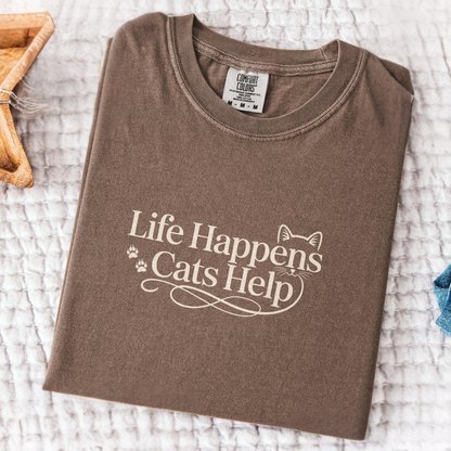 Life Happens Cats Tee
