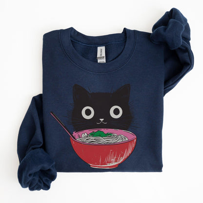 Retro Ramen Cat Sweater