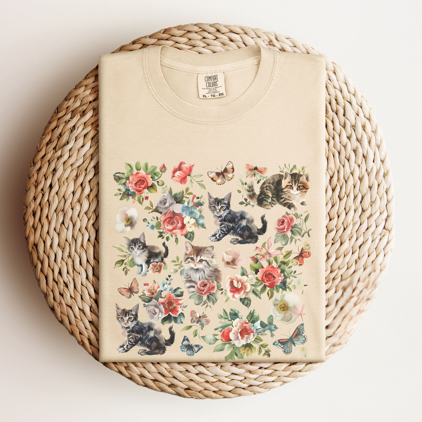 Cat Flower Tee