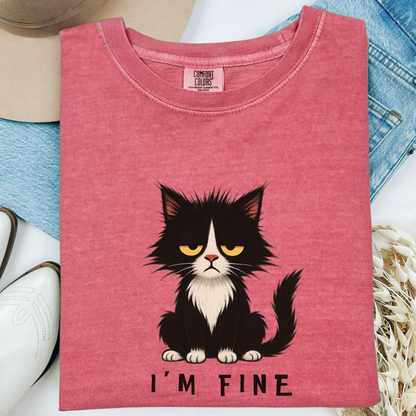 I’m Fine Cat Shirt V5