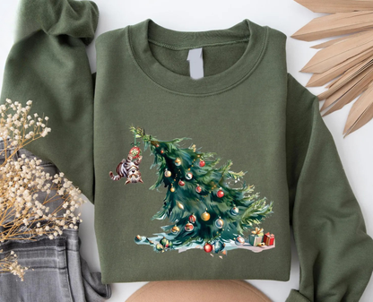 Christmas Cat Tree Sweater