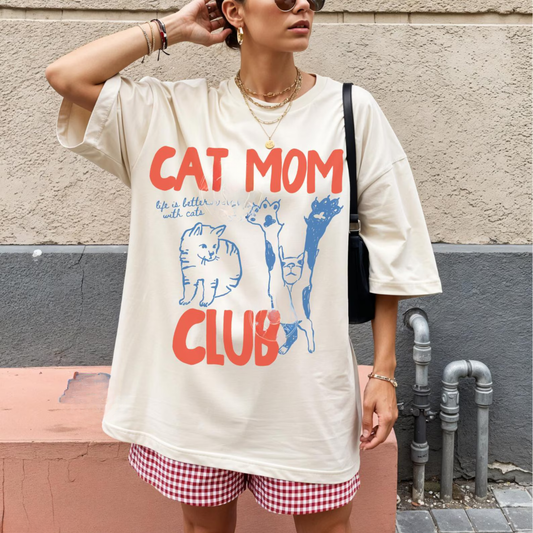 Cat Mom Club Tee V2