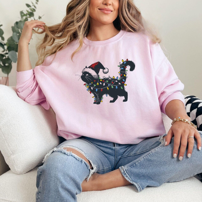 Christmas Black Cat Sweatshirt V4