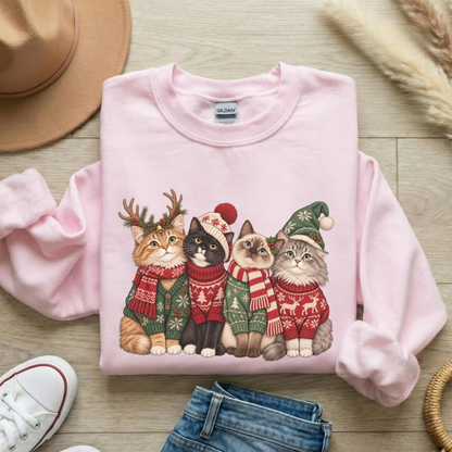 Christmas Cats Sweatshirt V6