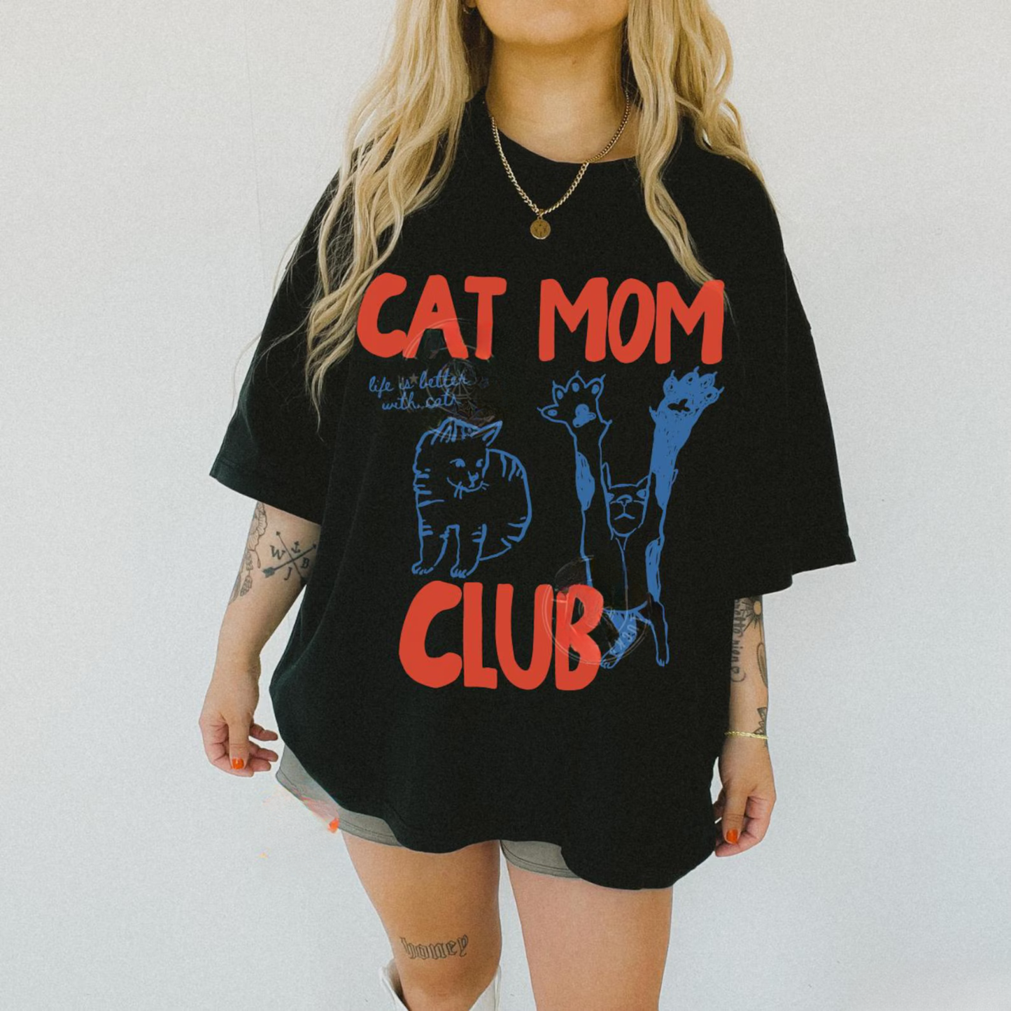 Cat Mom Club Tee V2
