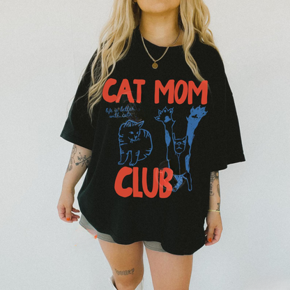 Cat Mom Club Tee V2