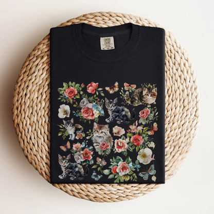 Cat Flower Tee