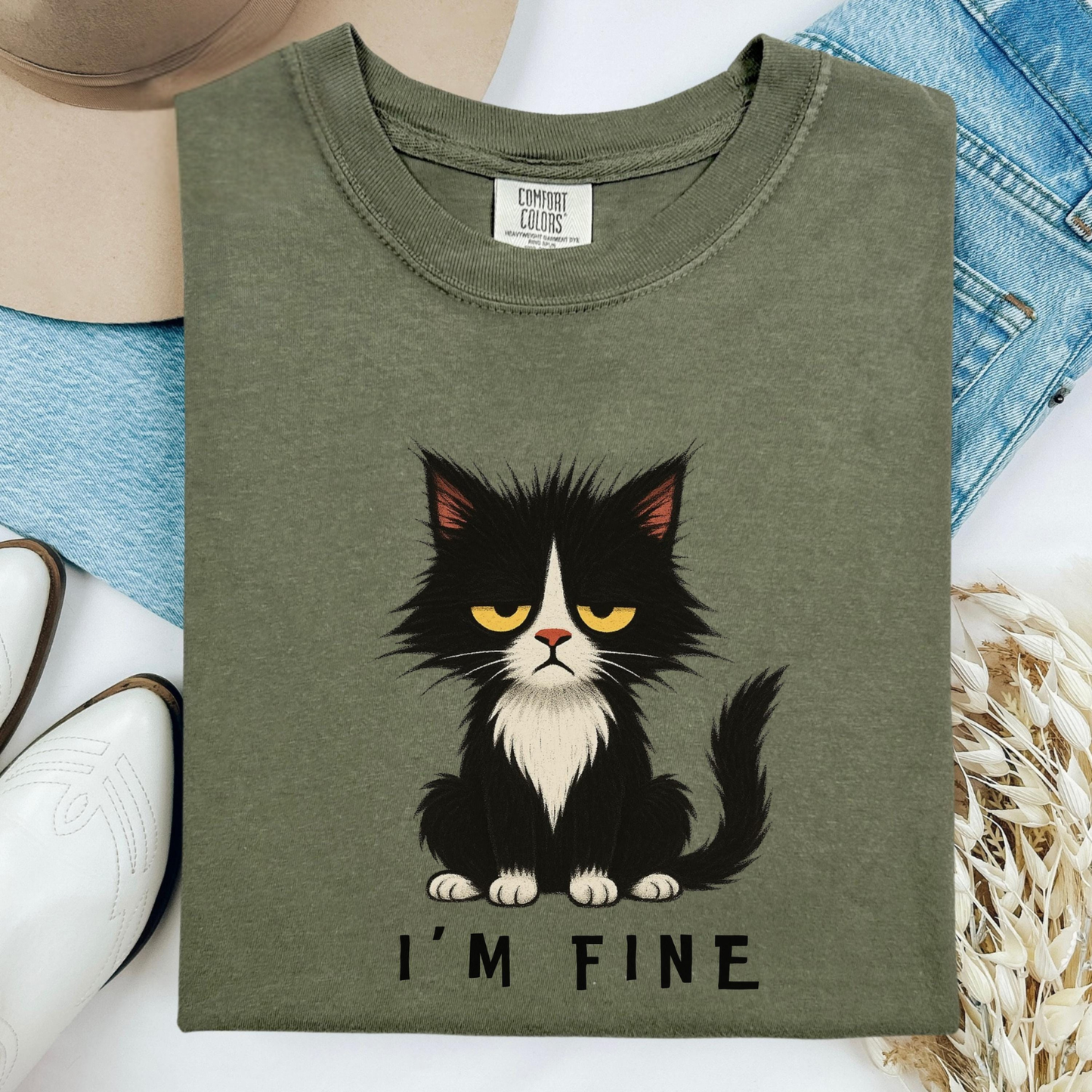 I’m Fine Cat Shirt V5