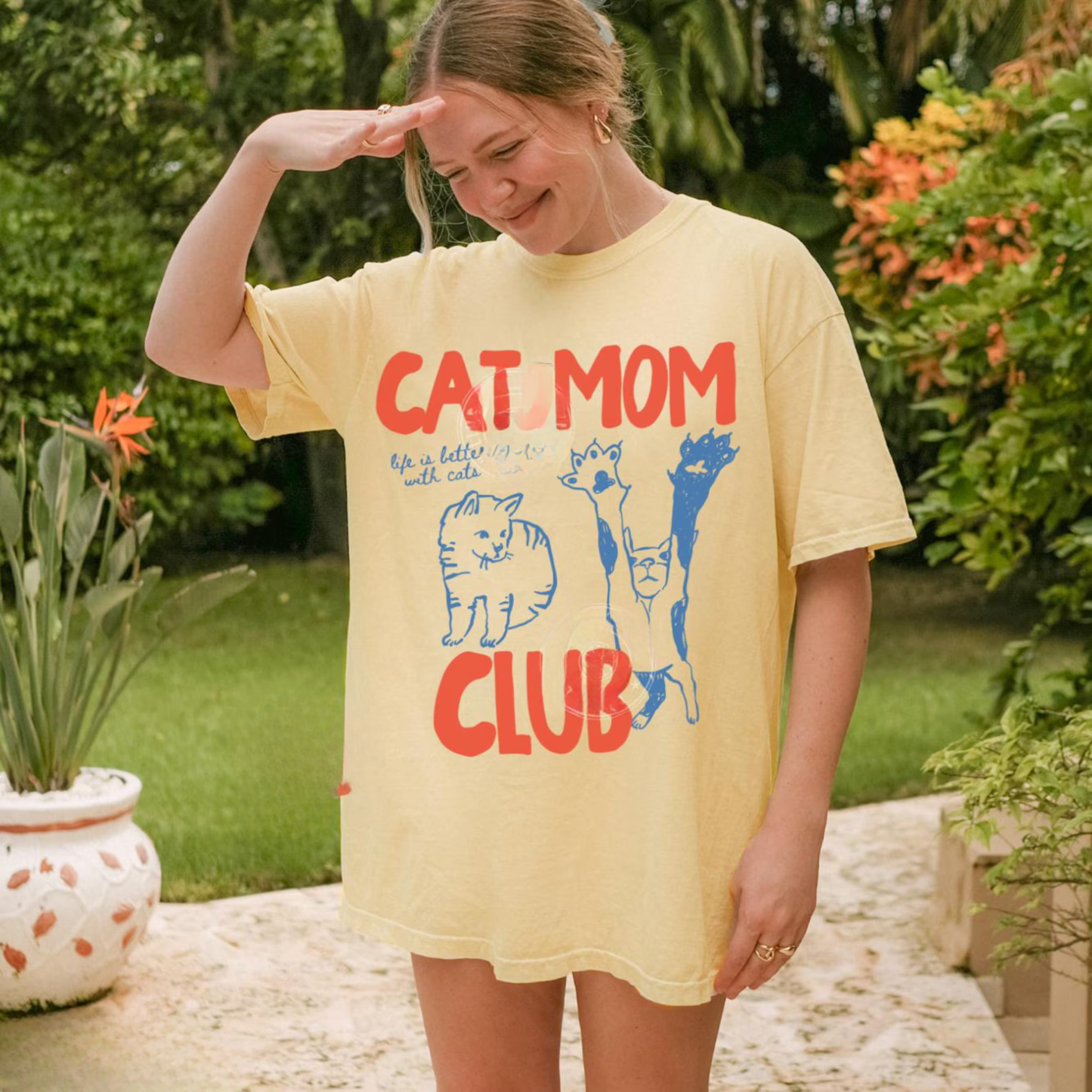 Cat Mom Club Tee V2