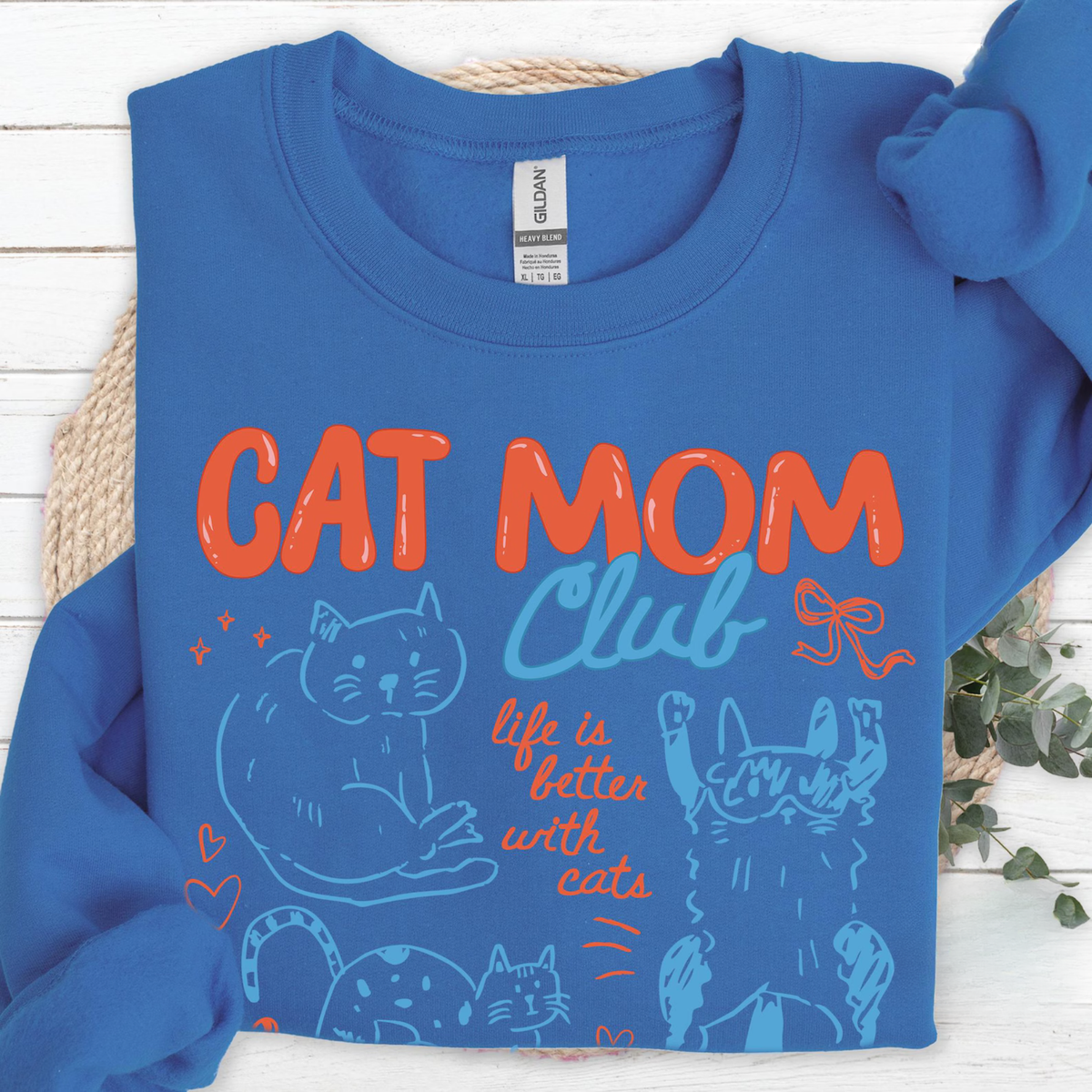 Cat Mom Club Crewneck