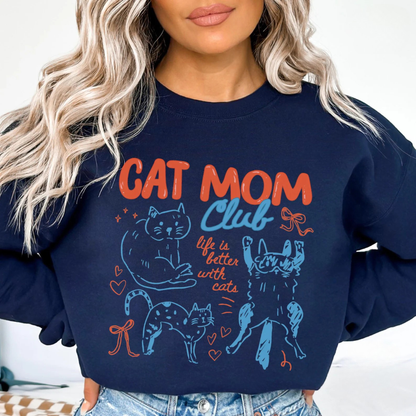 Cat Mom Club Crewneck