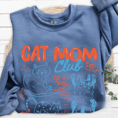 Cat Mom Club Crewneck