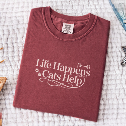 Life Happens Cats Tee
