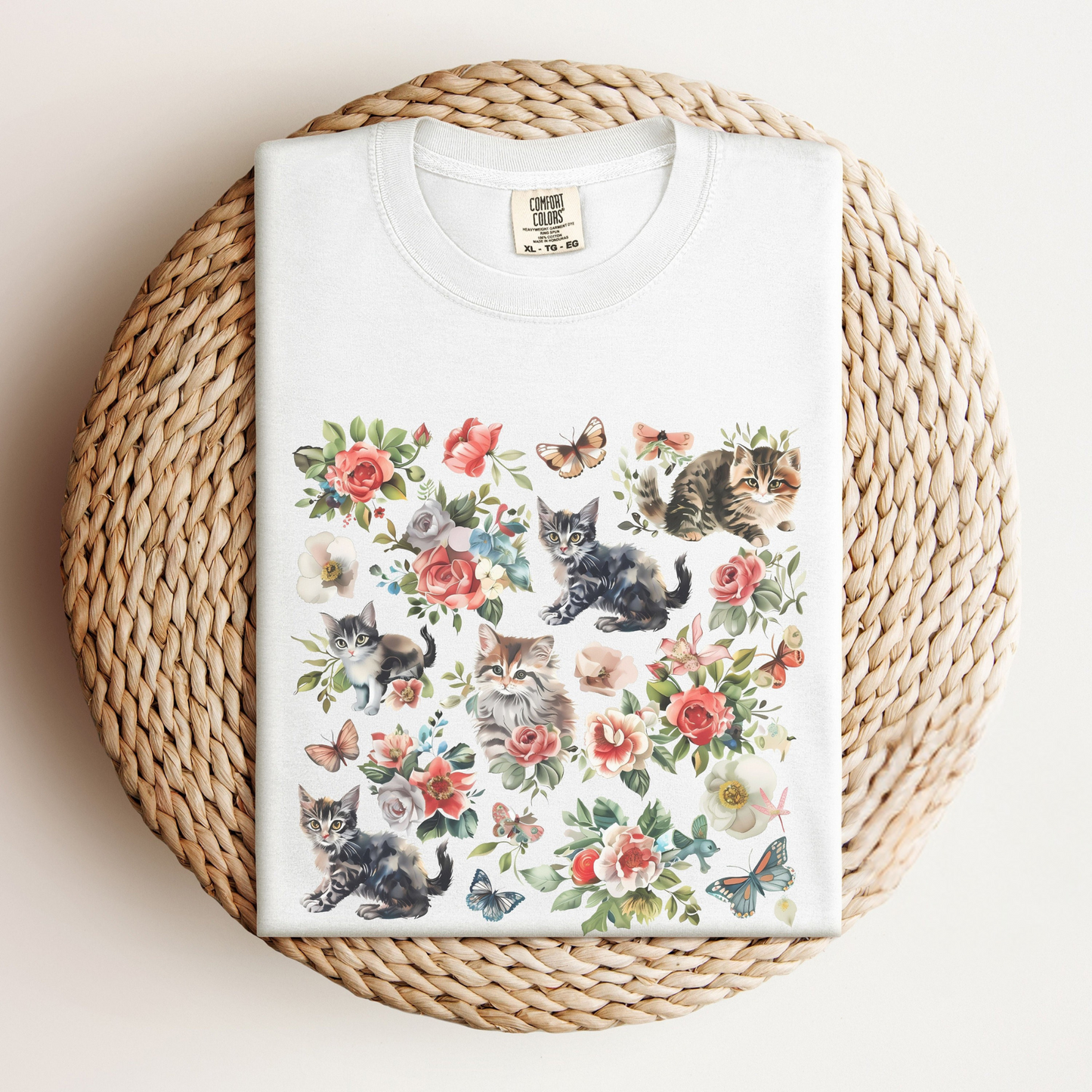 Cat Flower Tee