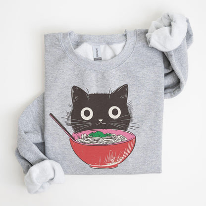 Retro Ramen Cat Sweater
